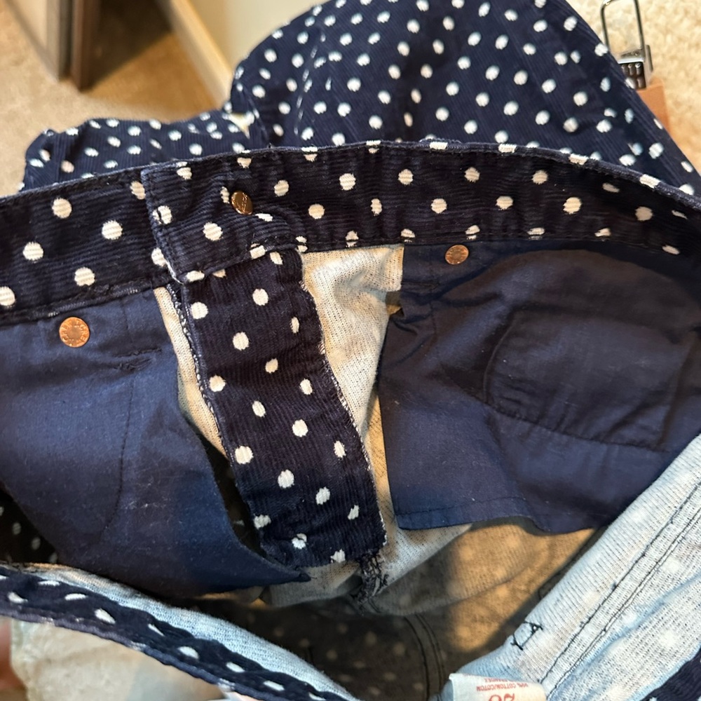 J. Crew Navy and White Polka Dot Pants - Picture 9 of 9